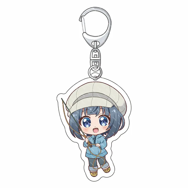 Chaveiro Acrílico Slow Loop Fishing Girl Hinageshi Niji