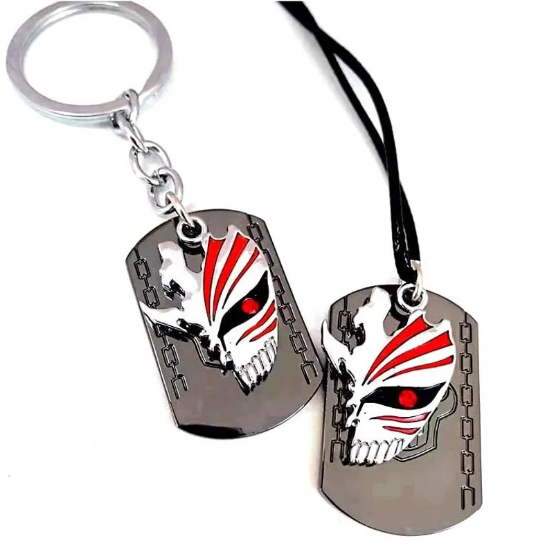 Conjunto De Chaveiros Bleach Menos Mask E Silver Military Dog Tag