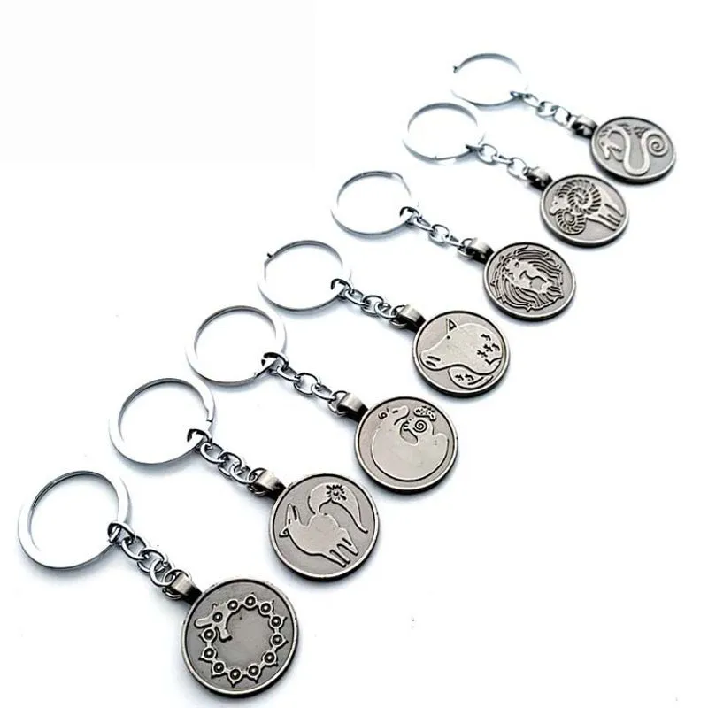 Conjunto De Chaveiros The Seven Deadly Sins Character Tattoos Metal