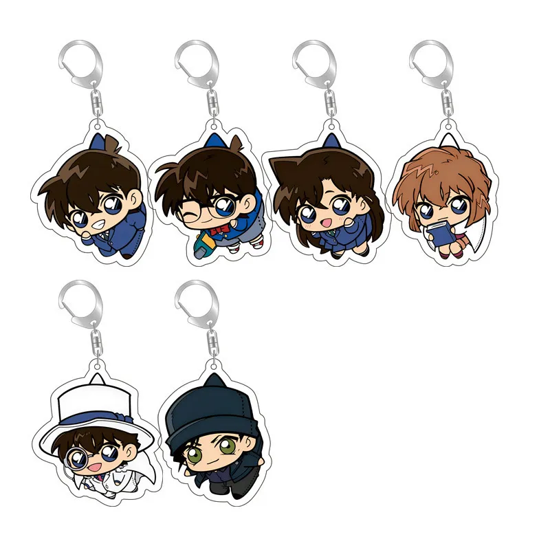 Conjunto De Chaveiros Detetive Conan Shinichi, Ran, Ai Haibara