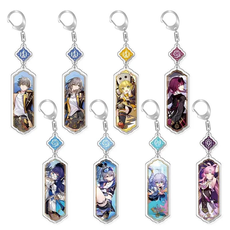 Conjunto De Chaveiros Honkai: Acrílico Star Rail Com Personagens De Anime