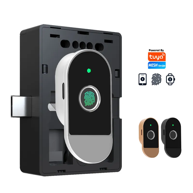 Fechadura De Gaveta De Impressão Digital Inteligente Tuya Para Armário De Arquivos