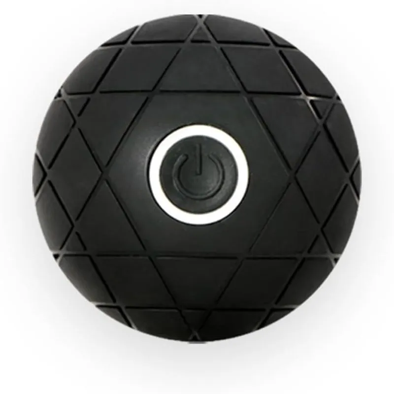 Bola De Massagem Vibratória Com Fáscia Usb Recarregável Preta