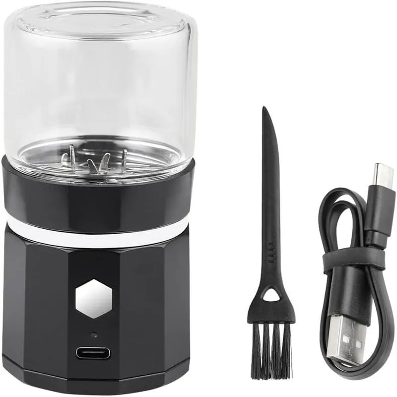 Mini Moedor Elétrico De Ervas Portátil Com Carregamento Usb
