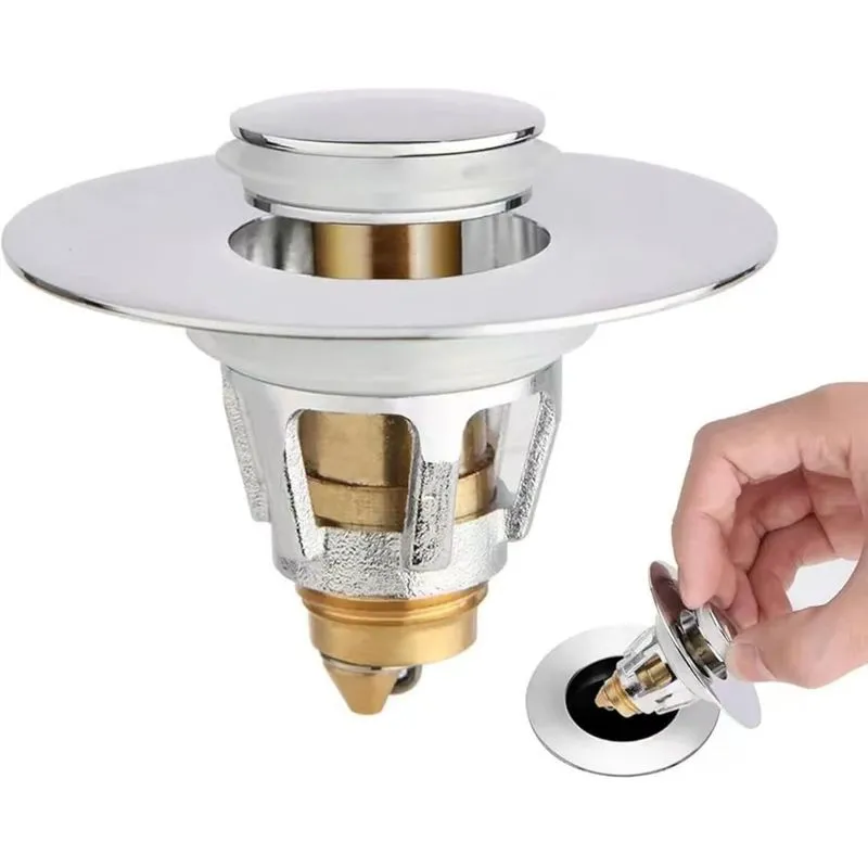 Filtro De Latão Universal Pop-up Drain Stopper Para Pia