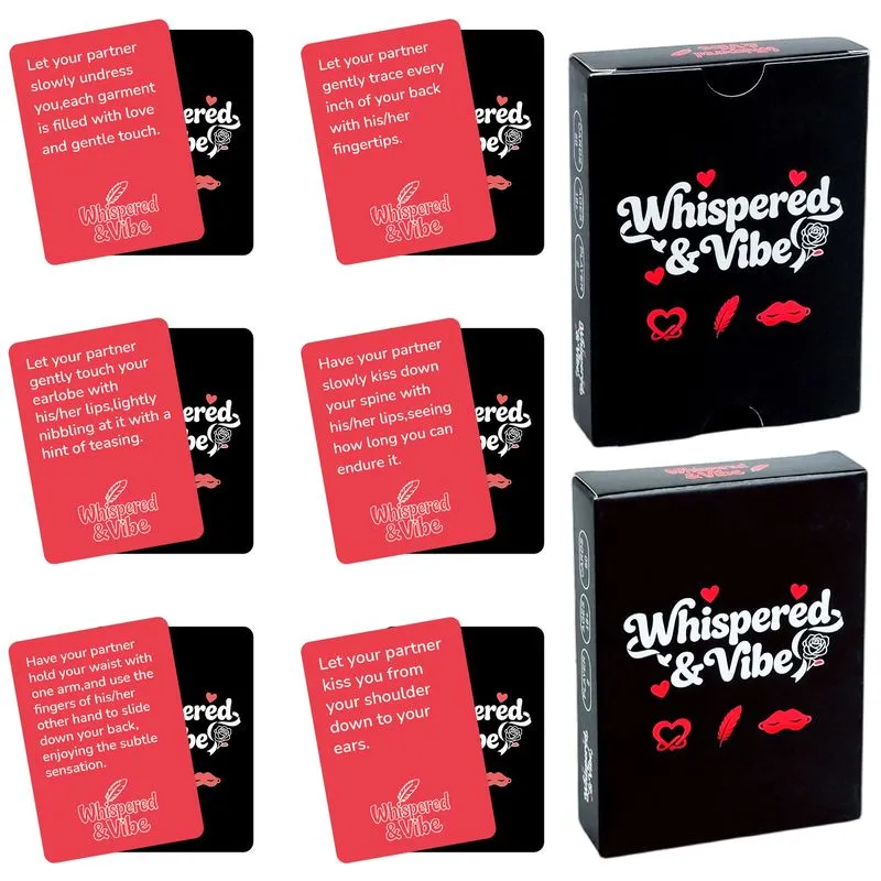 Jogo De Cartas Para Casais Whispered & Vibe Romantic 50 Cards