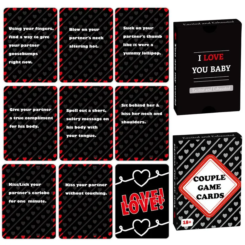 Cartões De Jogo Românticos Para Casais Love Challenge Deck