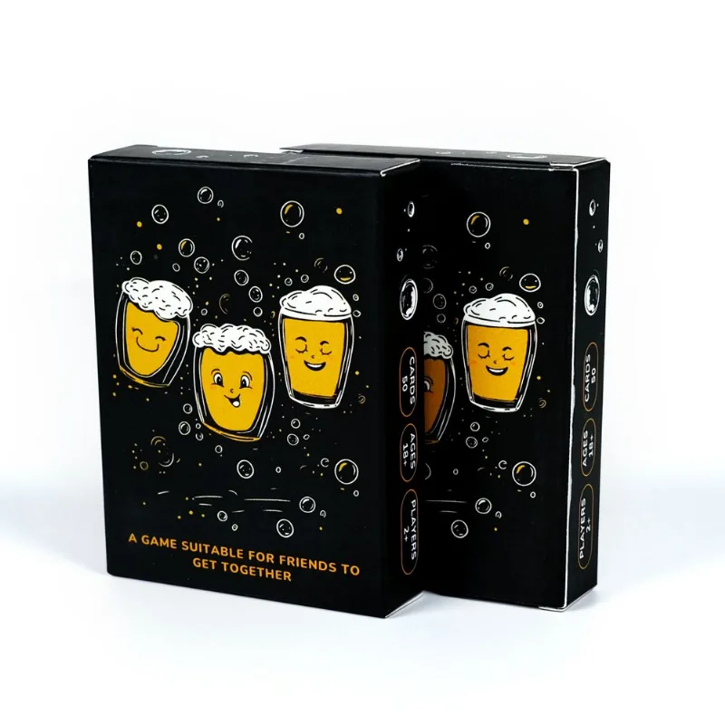 Drinking Card Game 50 Party Challenge Cards Funny Design