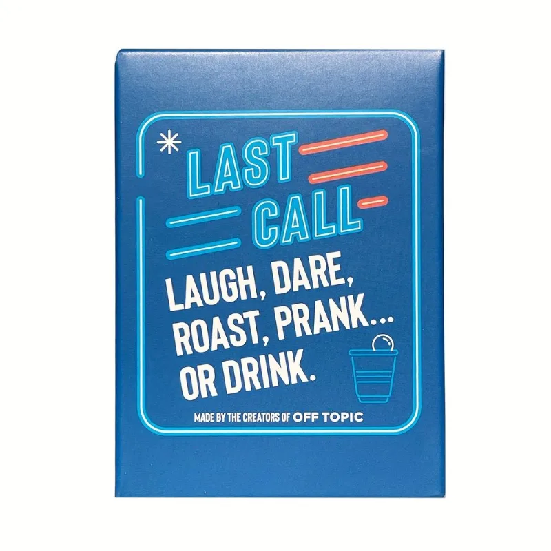 Jogo De Cartas Para Beber Last Call Party Friends Night Blue