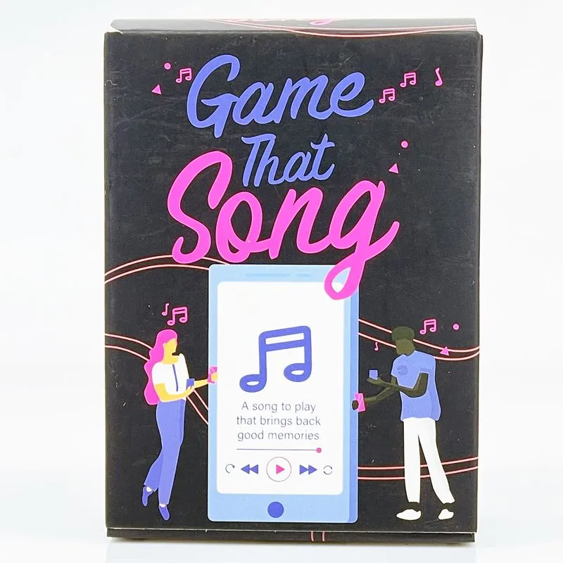 Music Trivia Party Card Game Game That Song For Friends