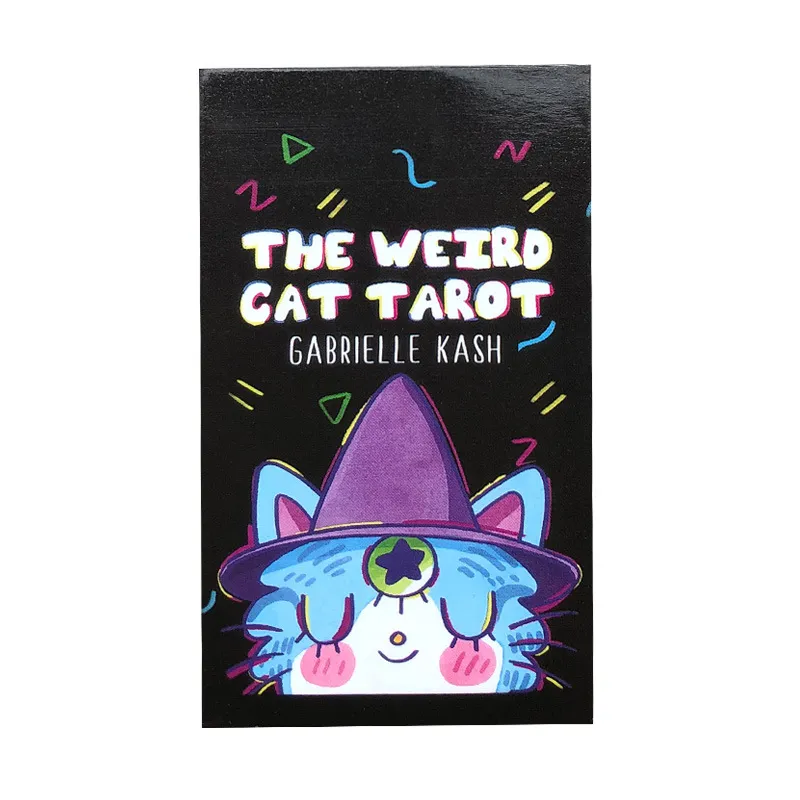 Baralho De Cartas De Tarô The Weird Cat Cute Cat Divination 50 Cartas