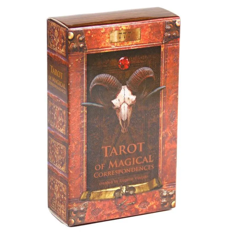 Baralho De Cartas De Tarô Tarô De Correspondências Mágicas Com 50 Cartas