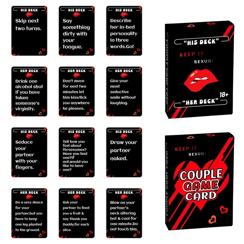Desafio Íntimo Para Casais Em Jogos De Cartas Para Diversão Noturna