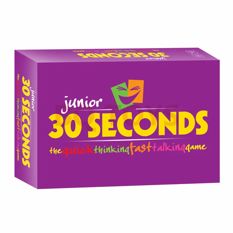 Card Game Junior 30 Seconds Fast Talking Para Crianças E Familiares