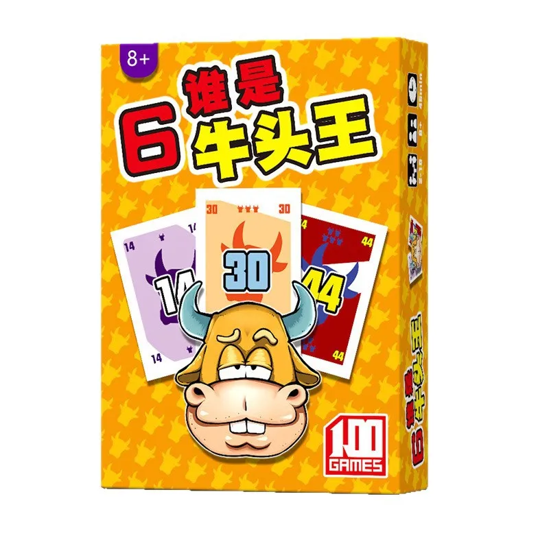 Jogo De Cartas Who Is The Bull King Para 3-6 Jogadores