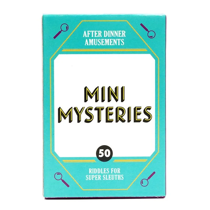 Jogo De Cartas Mini Mysteries Enigma Divertido Para Noites Em Família