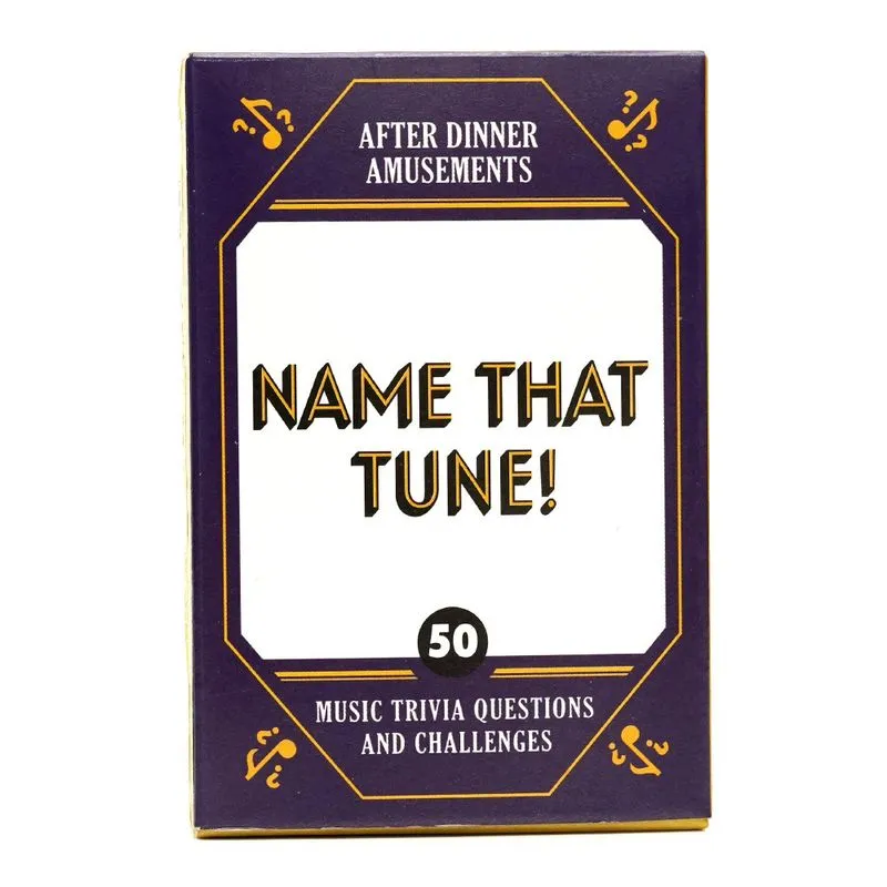 Music Trivia Card Game Name That Tune! Para Festas