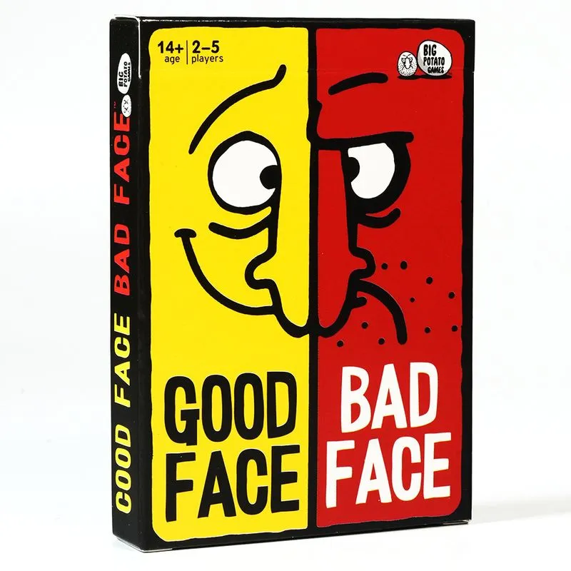 Good Face, Bad Face - Divertido Jogo De Cartas De Festa Para 2 A 5 Jogadores