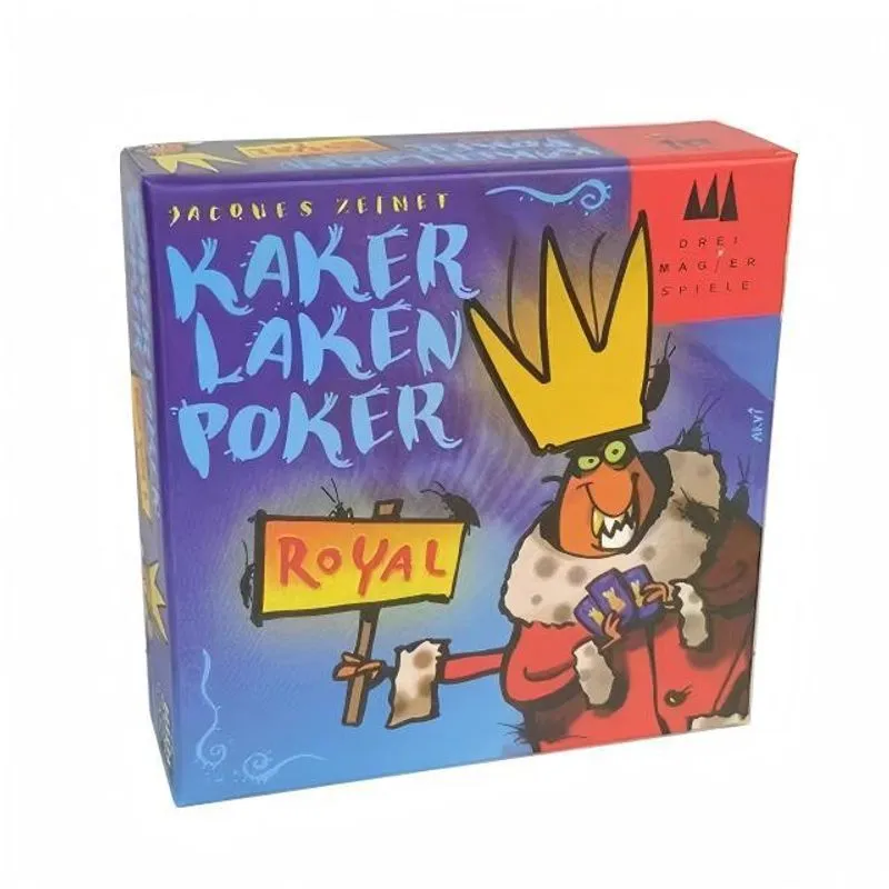 Jogo De Cartas Kaker Laken Poker Royal Edition Para 2-6 Jogadores