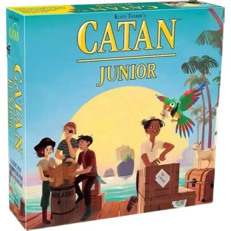 Jogo De Estratégia Catan Junior Para Crianças De 6 Anos Ou Mais Com Tema Pirata