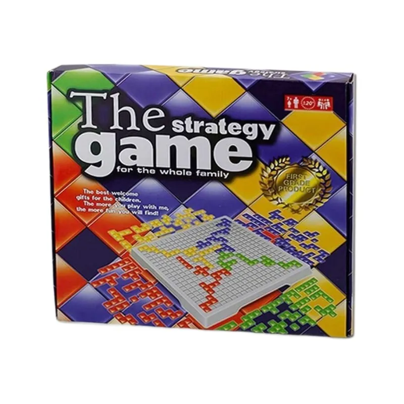 Jogo De Tabuleiro O Jogo De Estratégia Inspirado Em Tetris Com 50 Cartas