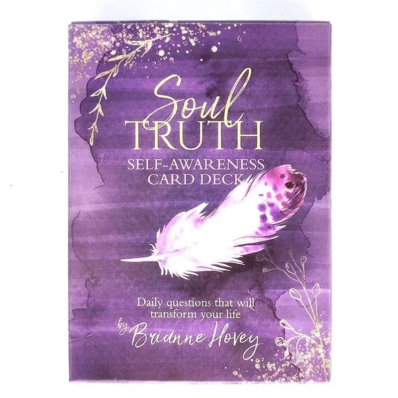 Baralho De Cartas De Autoconsciência Soul Truth 50 Cards Daily Ref