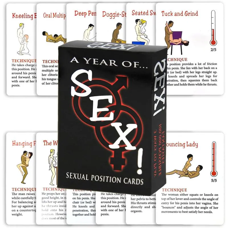 Jogo De Cartas De Posição Sexual: Um Ano De Sexo Para Casais