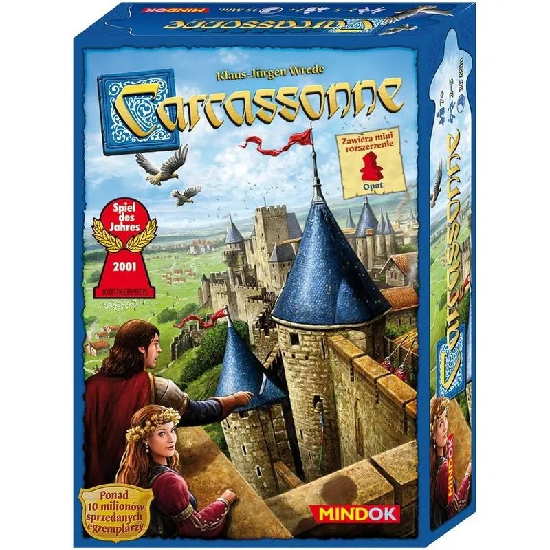 Jogo De Tabuleiro Carcassonne Strategy - Colocação De Azulejos De 2 A 5 Jogadores