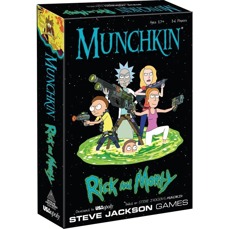Jogo De Cartas Munchkin Rick And Morty Edition Para 3-6 Jogadores