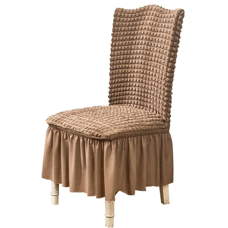 Capas De Cadeira Luxury Waffle Texture Stretch Egyptian Grey