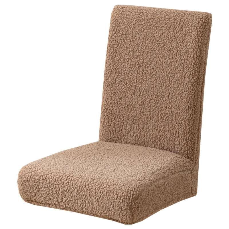 Capas De Cadeira Winter Teddy Velvet Beige, Conjunto De 4