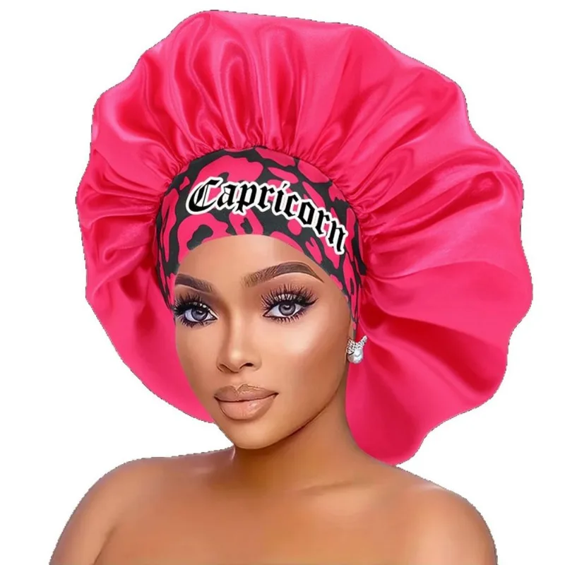 Lenço De Cabeça Capricórnio Zodiac Satin Hair Protection Sleep