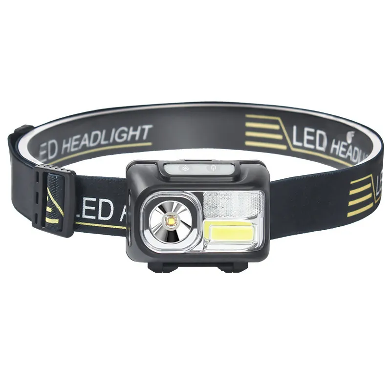 Farol De Led Com Sensor De Movimento, Fontes De Luz Duplas, Bateria Recarregável Usb