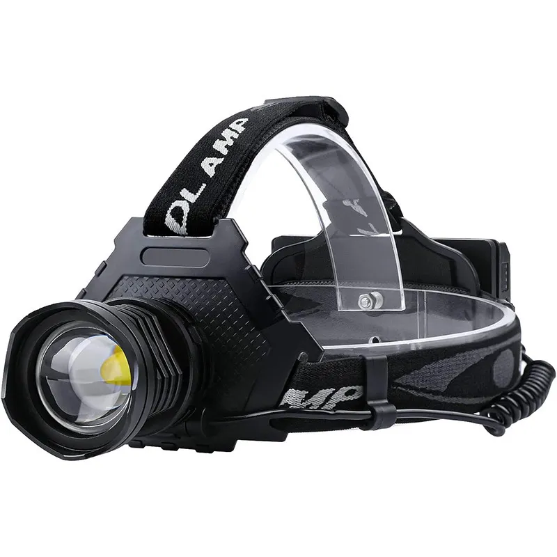 Farol P70 Led Com Zoom Ajustável Usb Recarregável