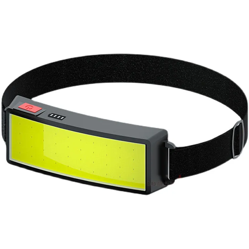 Farol Cob Led Recarregável Leve Usb Tipo C Preto