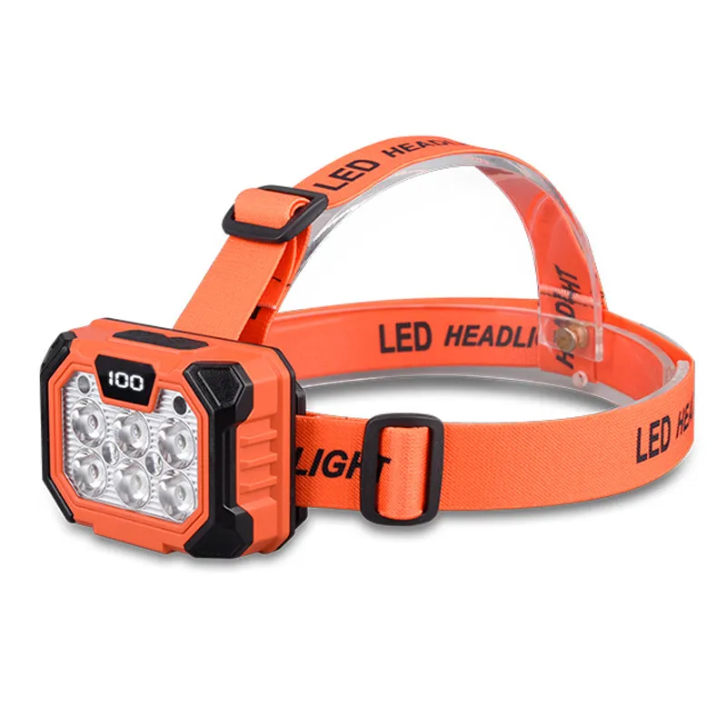 Farol Cob Led Com Sensor De Movimento, Luz De Advertência Vermelha/Azul