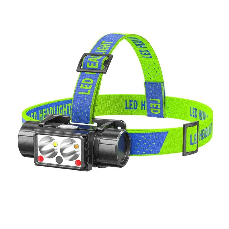 Farol Led De Luz Dupla Com Sensor De Movimento Recarregável