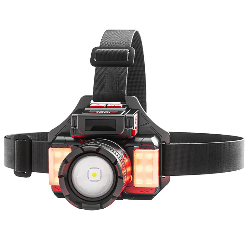 Farol Led Recarregável Cob De Alto Lúmen Com Sensor De Movimento