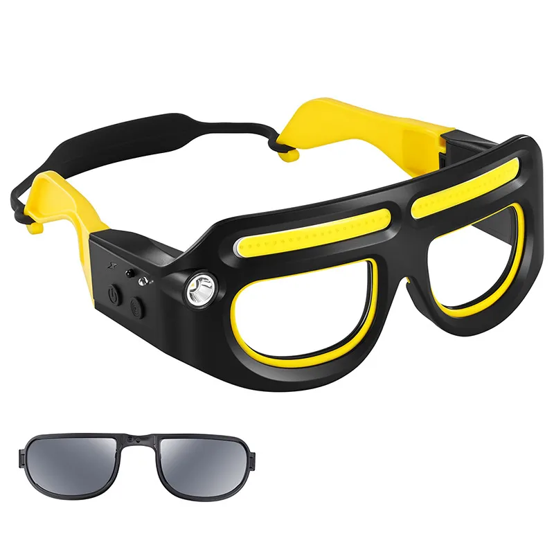 Óculos Led Recarregáveis Para Ciclismo Ao Ar Livre