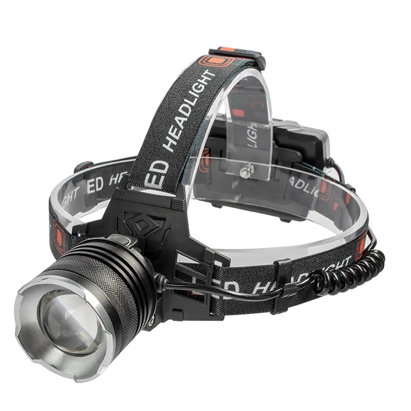 Farol Recarregável Xhp70 Led De Alta Potência Ajustável F