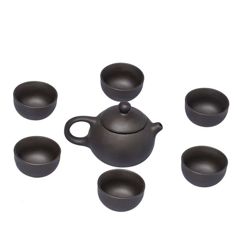 Conjunto De Chá Yixing Clay Xishi Com Kit De Presente De 6 Xícaras
