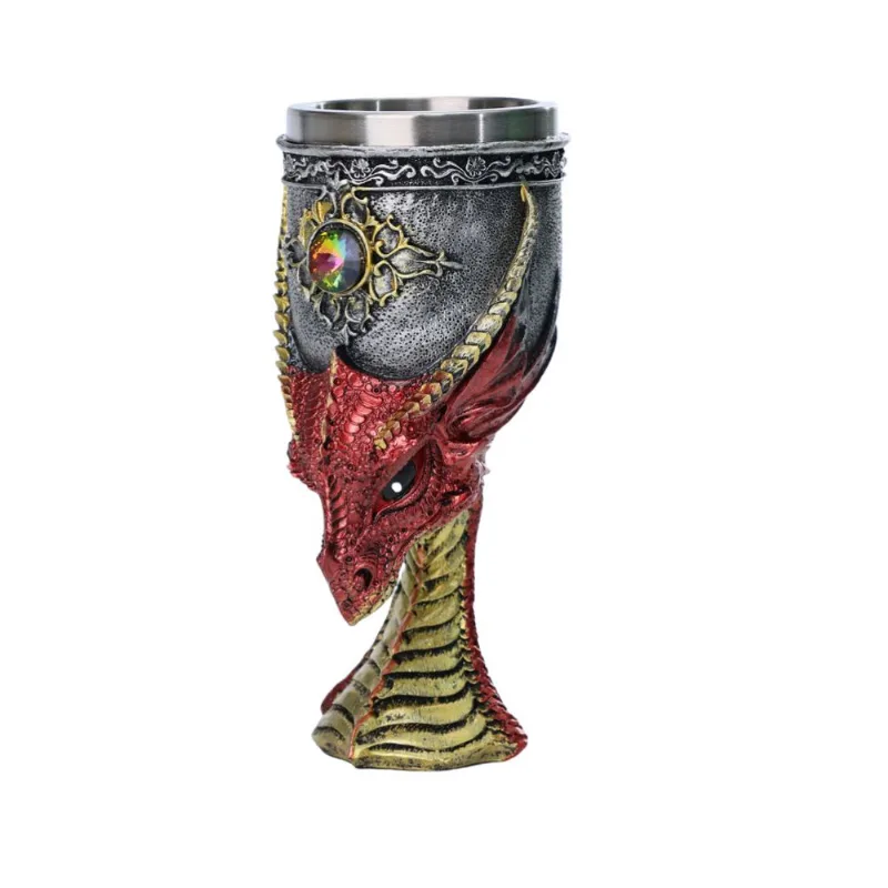 Vinho Tinto Goblet Dragon Head Champagne Em Aço Inoxidável 170 Ml