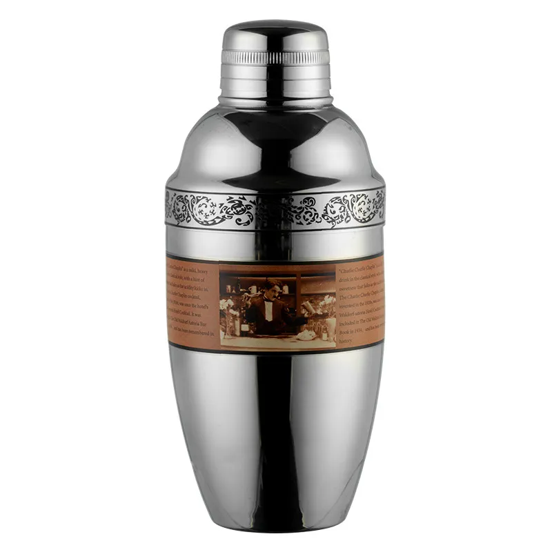 Coqueteleira Boston Em Aço Inoxidável 500 Ml Prata Brilhante