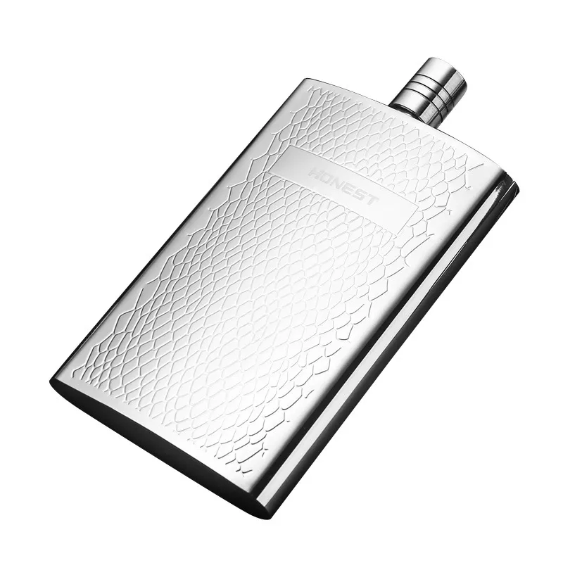 Frasco De Aço Inoxidável Hip Flask 160 Ml Silver Mini Portable Travel