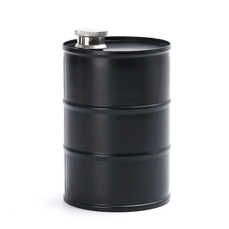Frasco De Aço Inoxidável, Barril De 750 Ml, Ao Ar Livre, Álcool Preto, Quadril