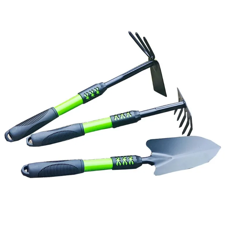 Conjunto De Ferramentas De Jardim De Ferro De 3 Peças Estendido Para Plantar Ao Ar Livre