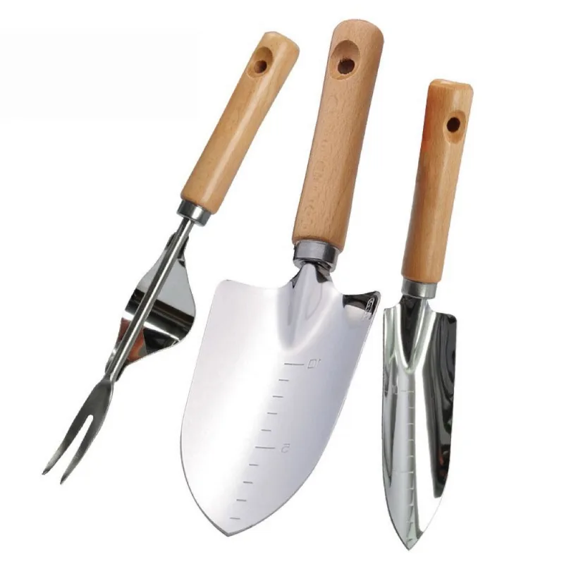 Conjunto De Ferramentas De Jardim, Espátula De Aço Inoxidável, Extrator De Raízes