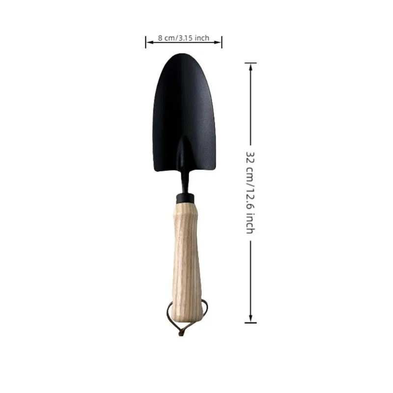Conjunto De Ferramentas De Jardim, Pá De Aço Carbono, Garfo De Três Pinos, 90g