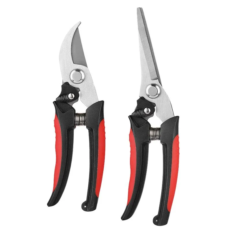 Conjunto De Tesouras De Poda Em Aço Inoxidável Preto, 21 Cm, 2 Peças