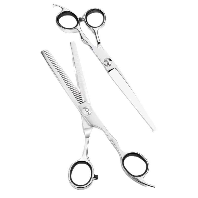 Conjunto Profissional De Tesouras Para Cortar Cabelo Com Tesouras De Desbaste